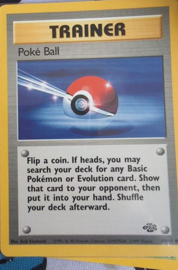 1999 Jungle #64 Poke Ball — front