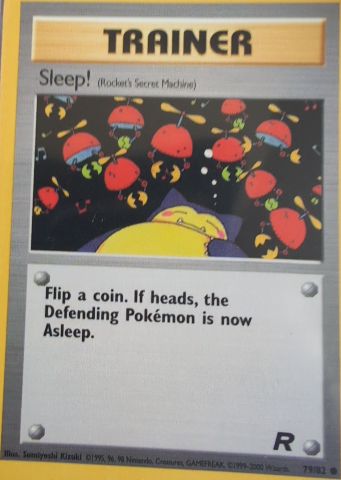 2000 Pokémon Team Rocket #79 Sleep! (Rocket's Secret Machine) — front