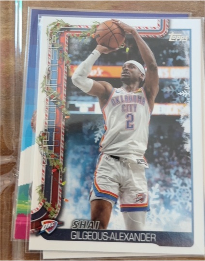 2025-26 Topps Holiday #H90 Shai Gilgeous-Alexander — front