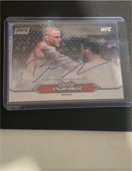 2025 Topps Stadium Club UFC #CAS-DPR Dustin Poirier Chrome Autograph — front