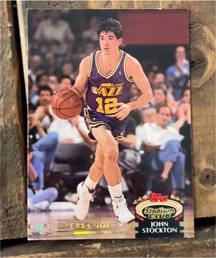1992-93 Topps Stadium Club #200 John Stockton — front