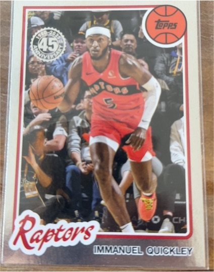 2025-26 Topps 45th Anniversary #80BK-8 Immanuel Quickley — front