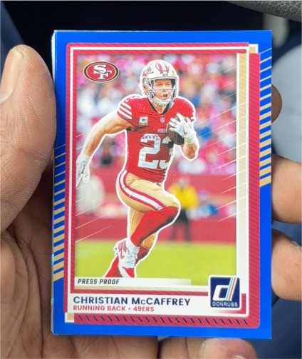 2025 Donruss #161 Christian McCaffrey — front