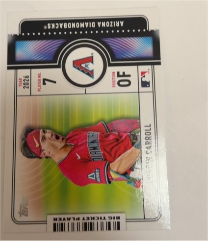 2026 Topps Big Ticket Player #BTP-6 Corbin Carroll — front