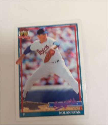 2026 Topps Series 1 Nolan Ryan 1991 Throwback Insert #T91-97 Texas Rangers — front