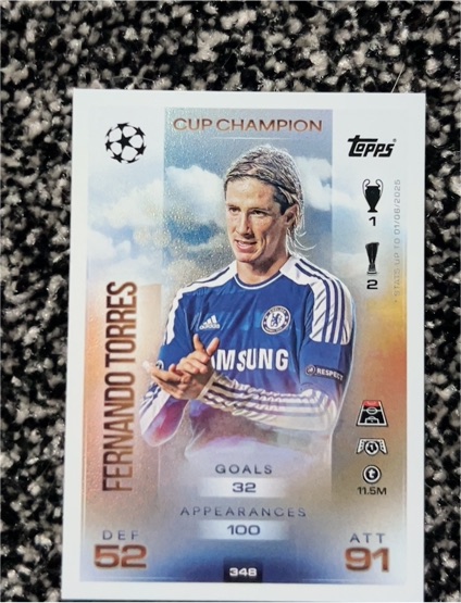 2025 Topps Match Attax Cup Champion #348 Fernando Torres — front