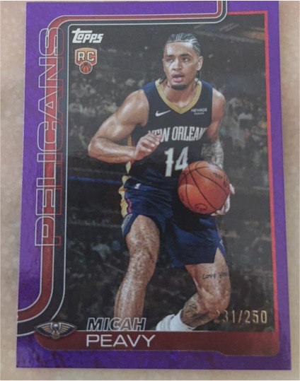 2025-26 Topps #241 Micah Peavy — front