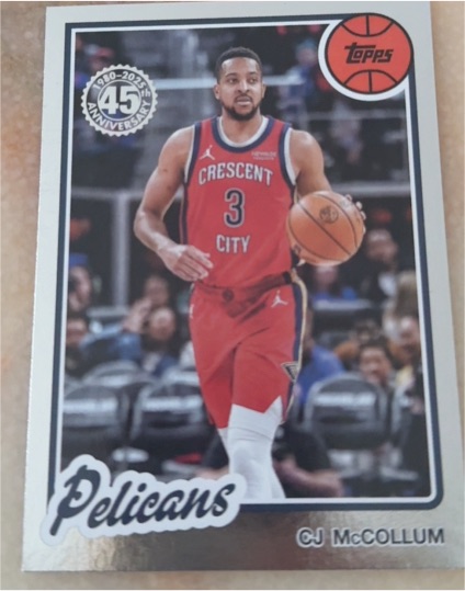 2025-26 Topps 45th Anniversary #80BK-40 CJ McCollum — front