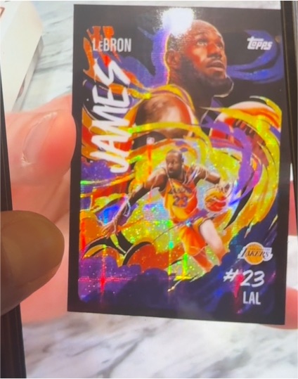 2025-26 Topps Chrome Ultra Violet #UV-1 LeBron James — front