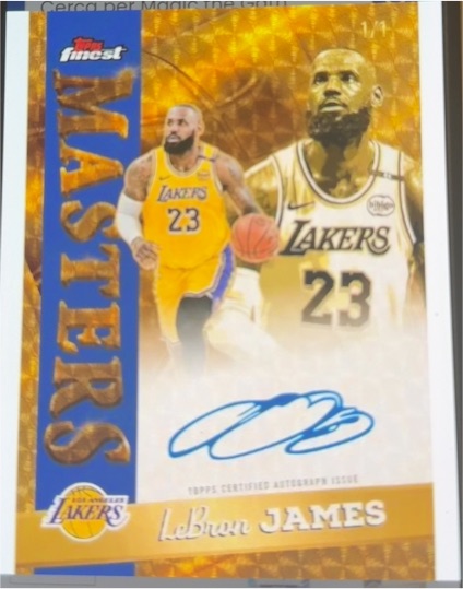 2019-20 Panini Mosaic Jam Masters #16 LeBron James — front