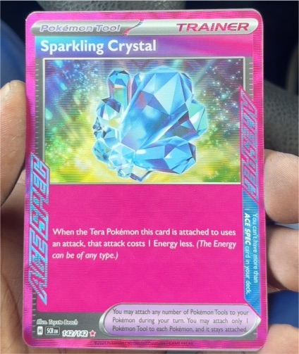 2024 Pokémon TCG Sparkling Crystal #142 Stellar Crown Ace Spec — front