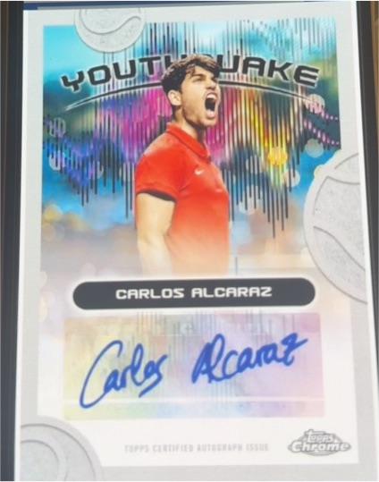 2025 Topps Chrome Tennis #YQE-6 Carlos Alcaraz Youthquake — front