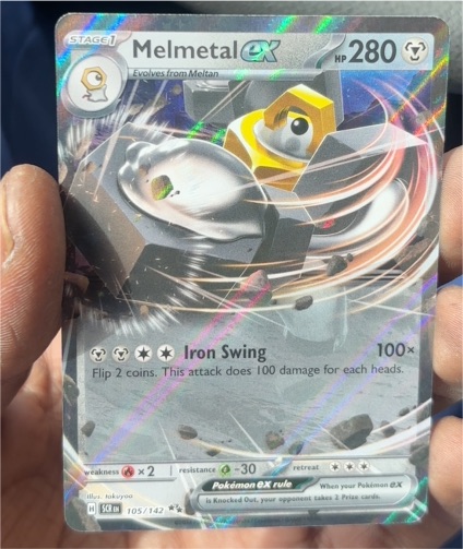 2022 Pokémon SV07 Stellar Crown #105 Melmetal ex — front