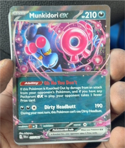 2024 Pokemon Scarlet & Violet Shrouded Fable #37 Munkidori ex — front