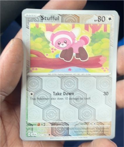 2024 Pokémon Shrouded Fable #52 Stufful — front