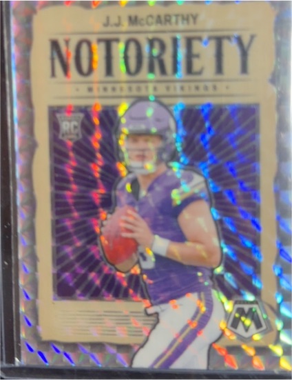 2024 Panini Mosaic Notoriety #21 J.J. McCarthy Rookie — front