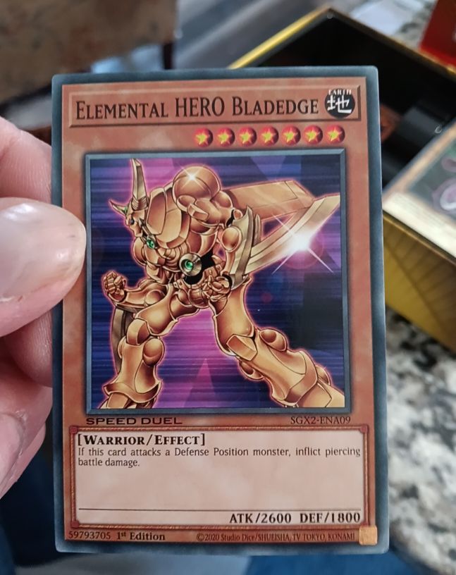 Yu-Gi-Oh! Elemental HERO Bladedge SGX2-ENA09 — front