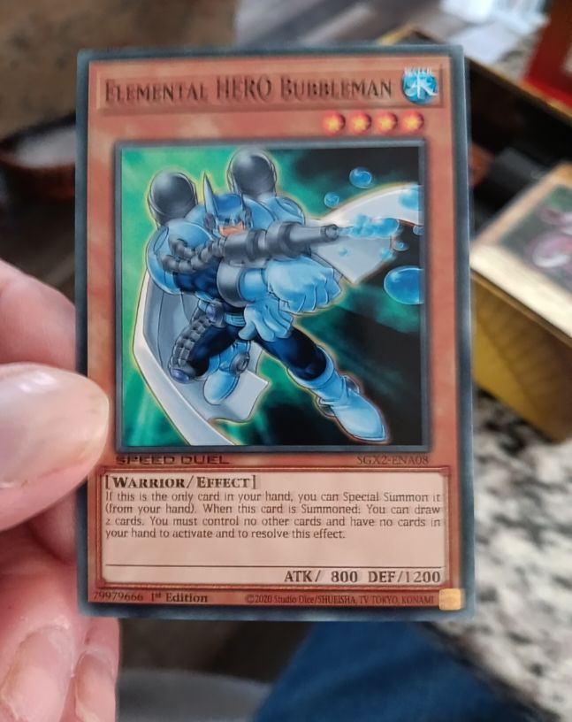 2020 Yu-Gi-Oh! Speed Duel GX #SGX2-ENA08 Elemental HERO Bubbleman — front