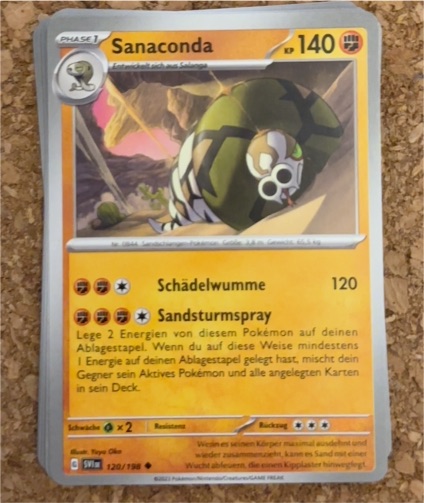 2023 Pokémon Scarlet & Violet #120 Sanaconda — front