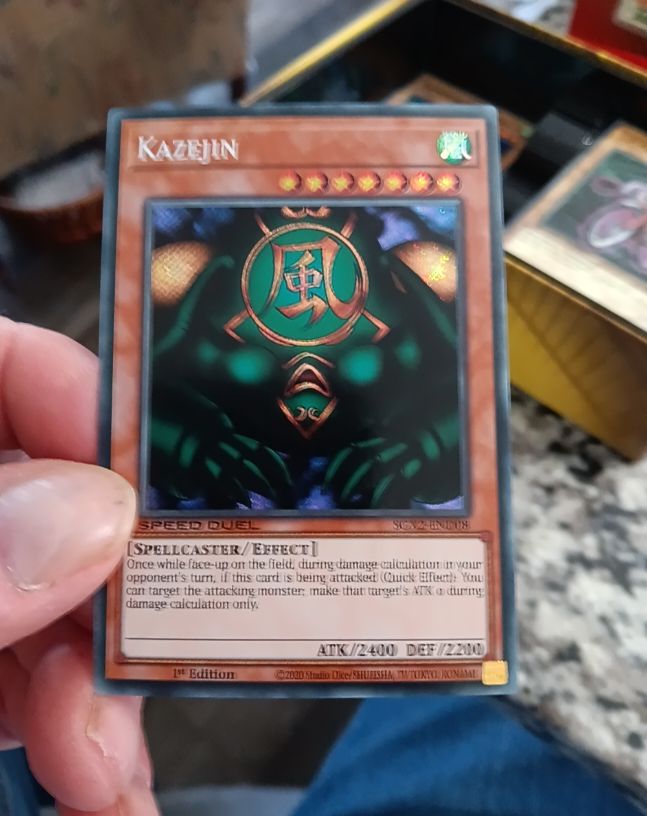 2020 Yu-Gi-Oh! SGX2-END08 Kazejin — front