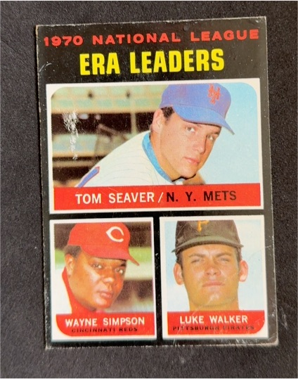 1971 Topps #68 NL ERA Leaders Tom Seaver / Wayne Simpson / Luke Walker — front