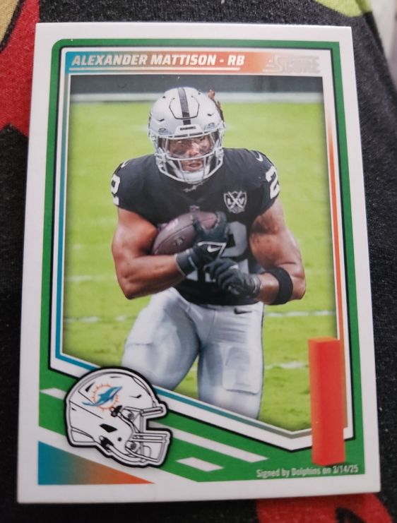 2025 Panini Score #112 Alexander Mattison — front