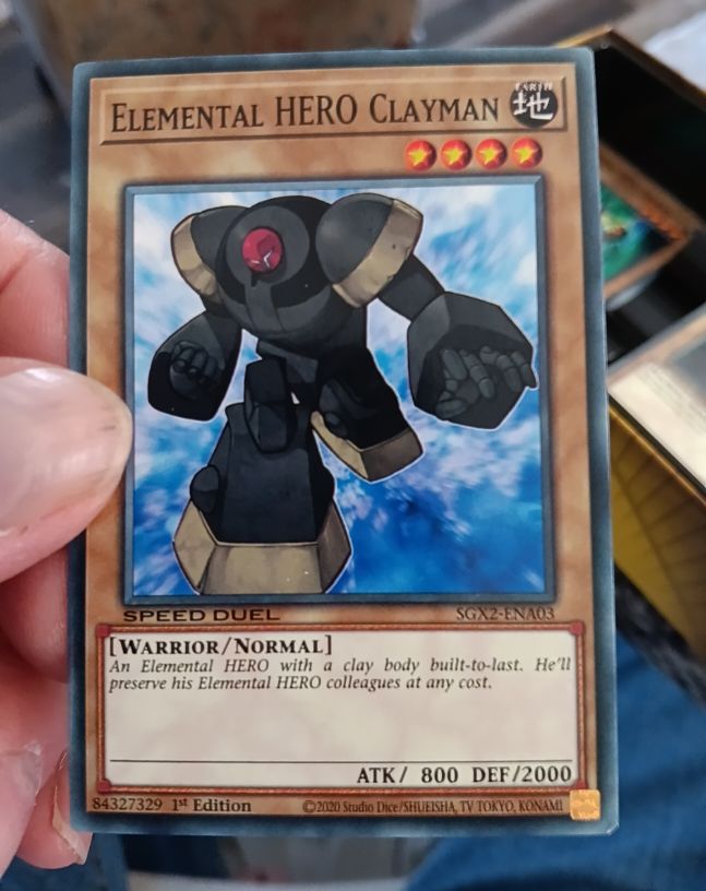 2020 Yu-Gi-Oh! SGX2-ENA03 Elemental HERO Clayman — front