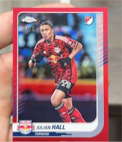 2025 Topps Chrome MLS #16 Julian Hall — front