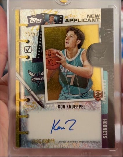 2025 Topps New Applicants #NA-KK Kon Knueppel — front
