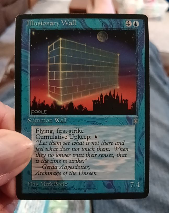 1995 Magic: The Gathering #78 Illusionary Wall — front