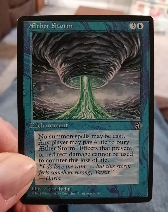 1995 Homelands #21 Aether Storm — front