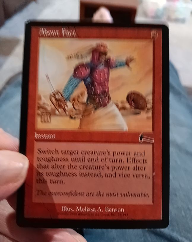 1999 Magic: The Gathering #73 About Face — front