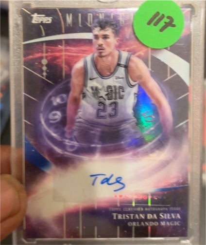 2025-26 Topps Midnight #SM-TS Tristan Da Silva Stroke of Midnight — front