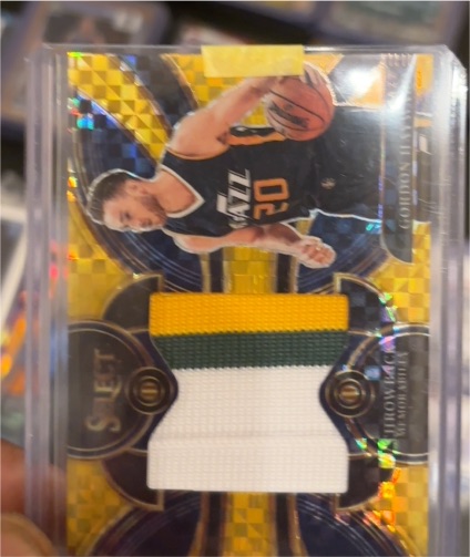 2023-24 Panini Select #TM-GH Gordon Hayward Throwback Memorabilia — front