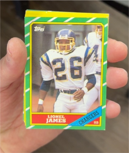 1986 Topps #232 Lionel James — front