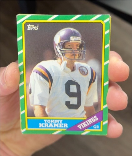 1986 Topps #293 Tommy Kramer — front