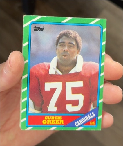 1986 Topps #334 Curtis Greer — front