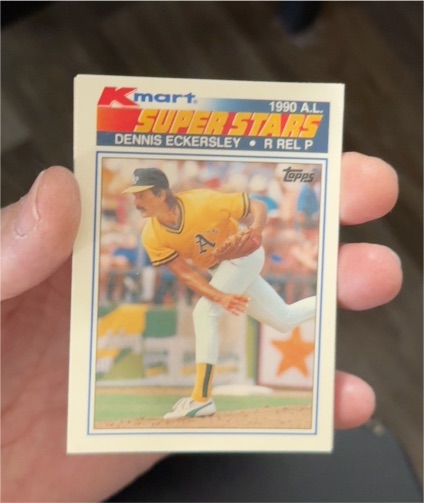 1990 Topps Kmart Super Stars #29 Dennis Eckersley — front