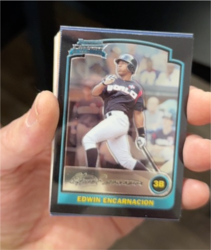 2003 Bowman Draft Picks & Prospects #129 Edwin Encarnacion — front