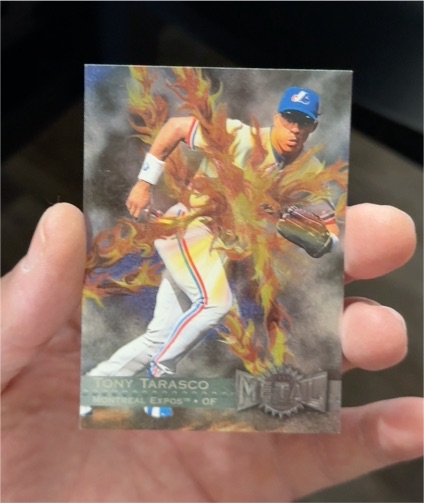1996 Fleer Skybox Metal Universe #195 Tony Tarasco — front