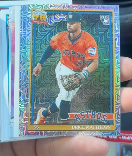 2026 Topps Series 1 Silver Pack Mojo #91C-70 Brice Matthews — front