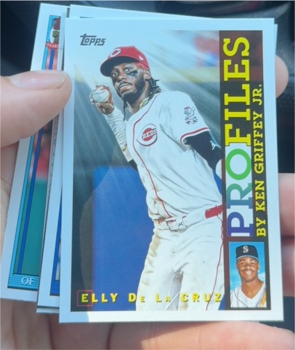 2026 Topps Series 1 #TP-5 Elly De La Cruz Profiles by Ken Griffey Jr — front
