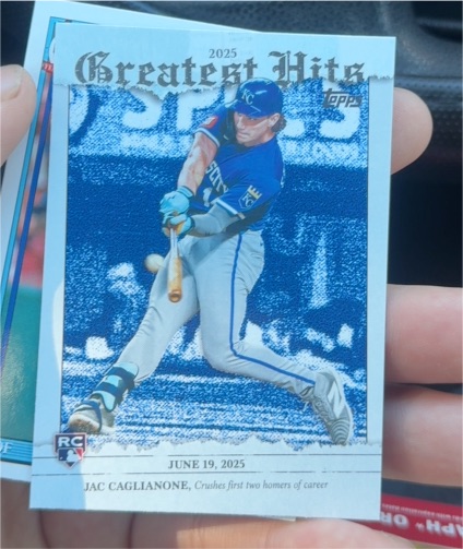 2026 Topps Series 1 #GH-25 Jac Caglianone — front