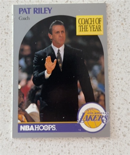 1990-91 NBA Hoops #317 Pat Riley — front