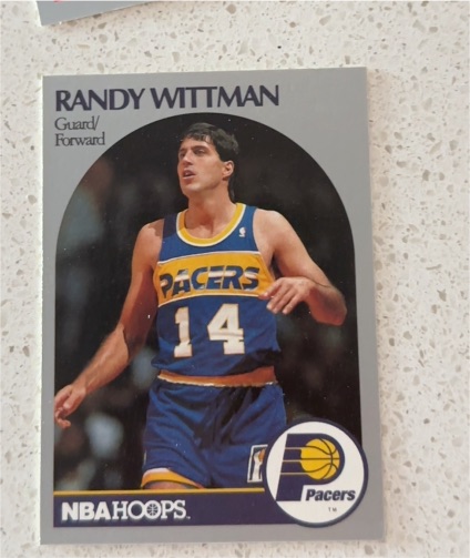 1990-91 Hoops #141 Randy Wittman Indiana Pacers — front