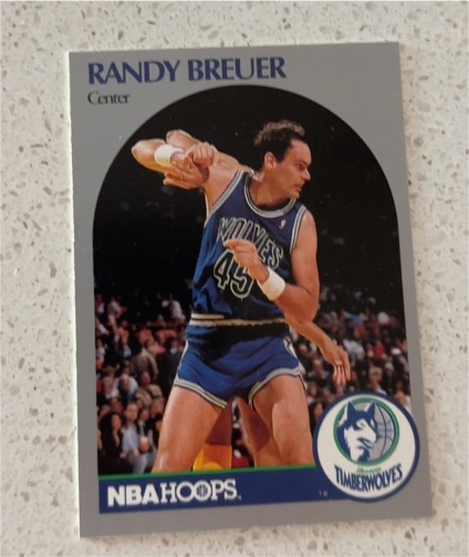 1990 NBA Hoops #184 Randy Breuer — front