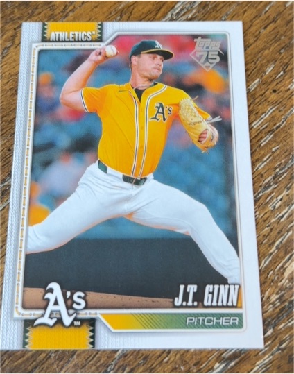 2026 Topps #153 J.T. Ginn Athletics — front