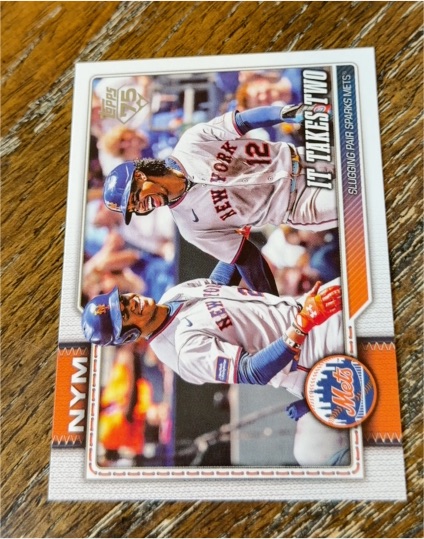 2026 Topps Series 1 #52 It Takes Two Francisco Lindor / Juan Soto New York Mets — front