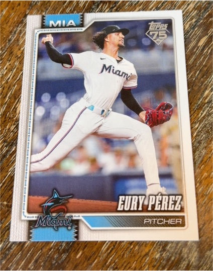 2026 Topps Series 1 #285 Eury Pérez — front