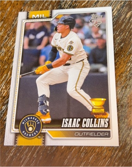 2026 Topps Series 1 #202 Isaac Collins — front